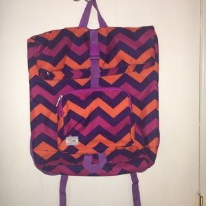Toms - chevron fold/zip backpack